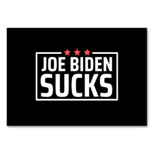 Tarjeta De Mesa joe Biden Sucks