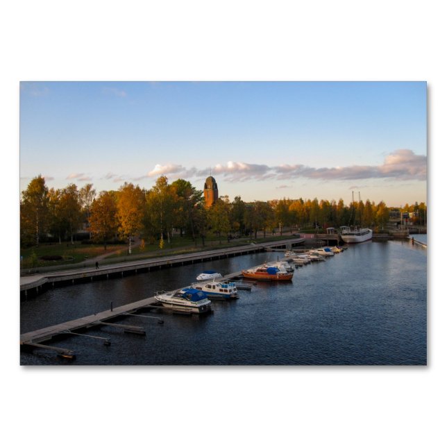 Tarjeta De Mesa Joensuu en verano (Anverso)