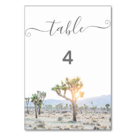 Tarjeta De Mesa Joshua Tree Boda