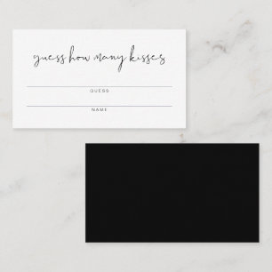 Tarjeta De Mesa JOVI Black: ¿Cuántos besos en el juego de ducha de