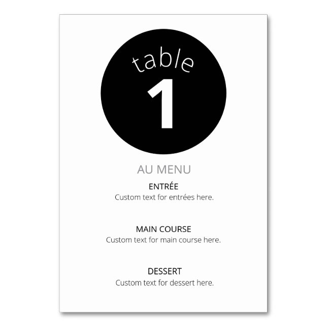 Tarjeta De Mesa jubilación (Anverso)