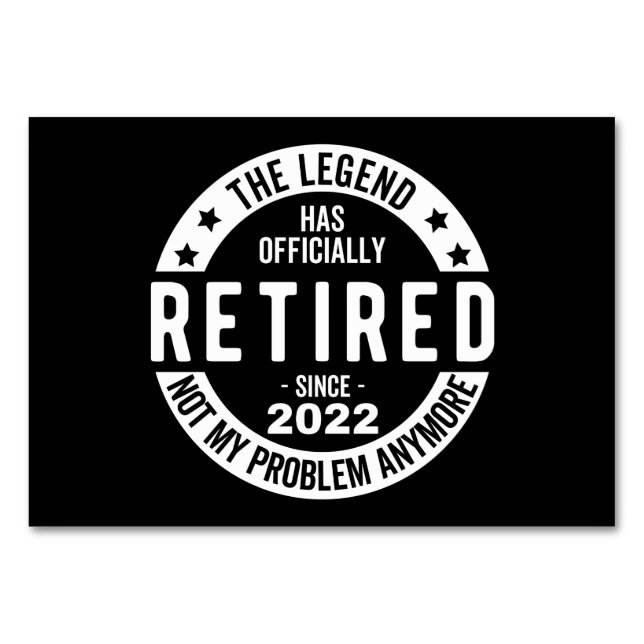 Tarjeta De Mesa jubilación divertida, jubilado, bombero retirado, (Anverso)