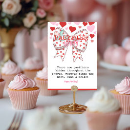 Tarjeta De Mesa Juego de Baby Shower de Caza de Pacificadores de c