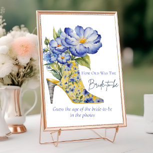 Tarjeta De Mesa Juego de tacón alto "Qué edad tenía la novia por d