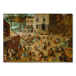 Tarjeta De Mesa Juegos infantiles de Pieter Bruegel, el anciano