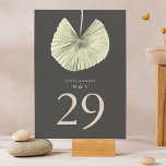 Tarjeta De Mesa Junta de Crema de Hierro de Pampas de Carbón<br><div class="desc">Romántico,  suave,  Carbón Pampas Grass Cream Jungle Número de tabla. Esto formará parte de la suite. #pampasgrass #jungleWedglemarri#jungleInvitación #coral#weddingmenu #deserdtwedding #lasvegas#terracottaboda #peachWed#pampaswedingmenu #pampas #terracotta #coral #peach #naturalboda #driedgrass #driedpampas #wabisabiWed#natureboda</div>
