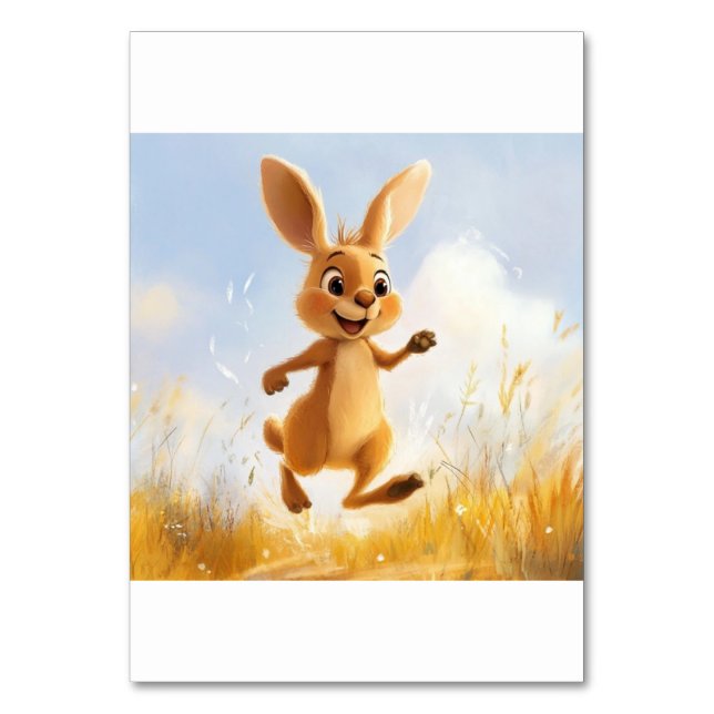 Tarjeta De Mesa Kiki el conejo (Anverso)