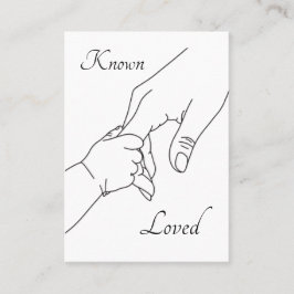 Tarjeta De Mesa Known & Loved – Psalm 139 Pro-Life Prayer Card