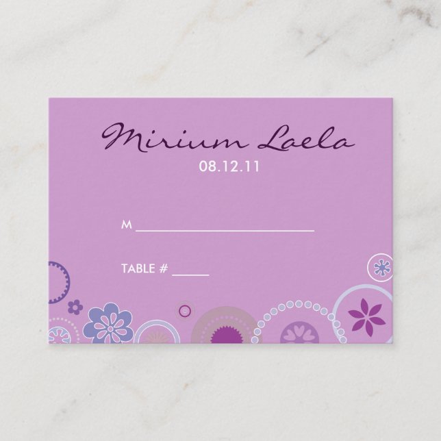 Tarjeta De Mesa KRAZY POLKA DOT Table Place Settings (Configuració (Anverso)