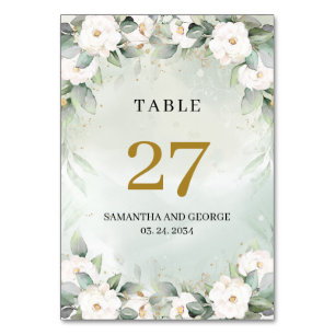 Tarjeta De Mesa La abundante vegetación acuática y el número de me