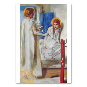 Tarjeta De Mesa La Anunciación por Dante Gabriel Rossetti