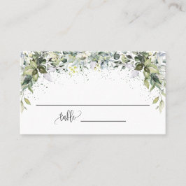 Tarjeta De Mesa La Boda de la ducha de la novia Eucalyptus