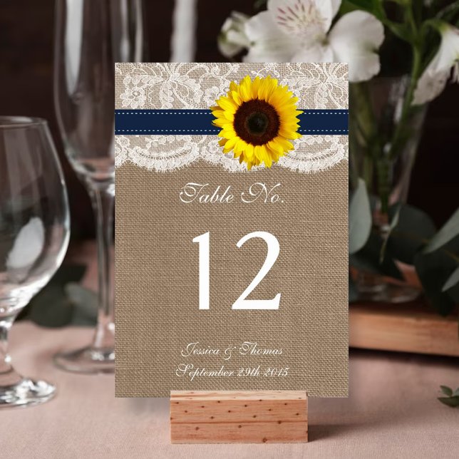 Tarjeta De Mesa La colección de Bodas de girasol ruso - Armada (Subido por el creador)