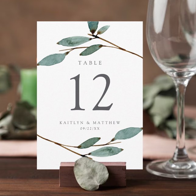 Tarjeta De Mesa La colección de Bodas de los Bliss botánicos (Subido por el creador)