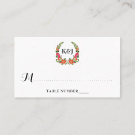 Tarjeta De Mesa La colección de Bodas de verano de Bohemia