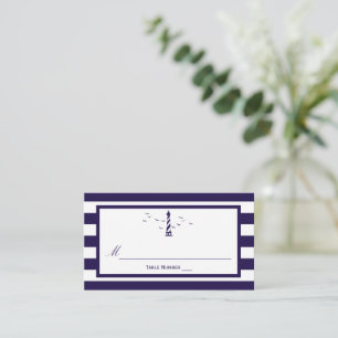 Tarjeta De Mesa La colección de Bodas del faro náutico