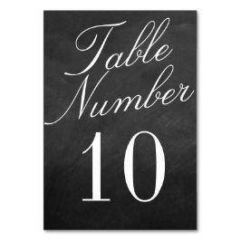 Tarjeta De Mesa La colección de Bodas Fancy Chalkboard