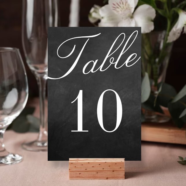 Tarjeta De Mesa La colección de Bodas Fancy Chalkboard (Subido por el creador)