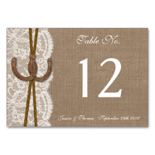 Tarjeta De Mesa La colección de Bodas rusos de la herradura