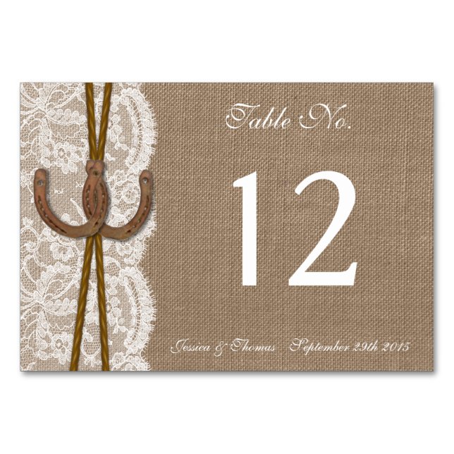 Tarjeta De Mesa La colección de Bodas rusos de la herradura (Anverso)