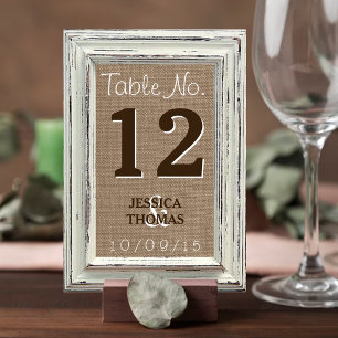 Tarjeta De Mesa La colección de cuadros blancos rústicos y Bodas B