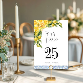 Tarjeta De Mesa La Dolce Vita - Boda mediterráneo