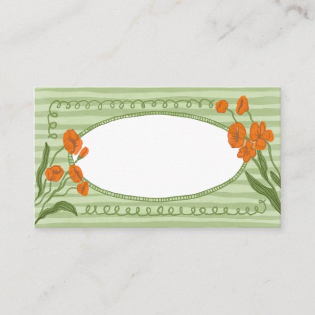 Tarjeta De Mesa La fascinante y encantadora celebración del Jardín (Anverso)