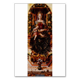 Tarjeta De Mesa La Madonna della Candeletta de Carlo Crivelli