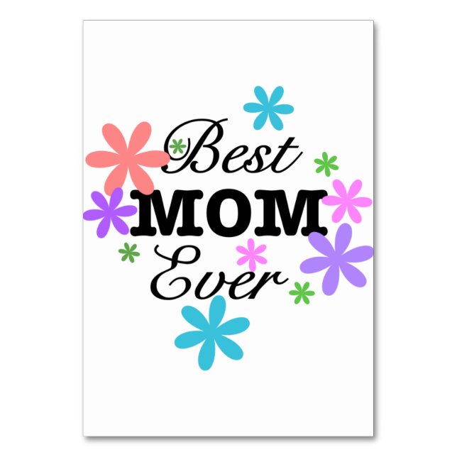 Tarjeta De Mesa La mejor mamá de todos los tiempos (Anverso)
