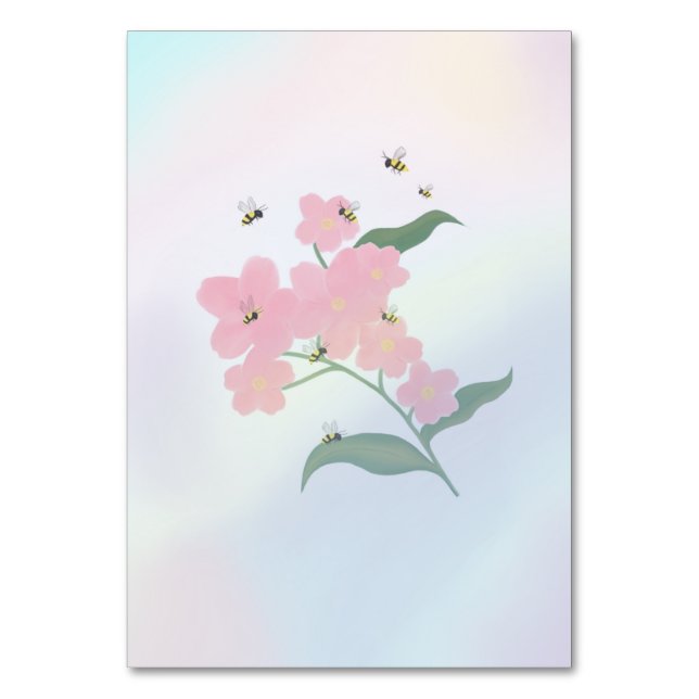 Tarjeta De Mesa La miel para mi abeja (Anverso)