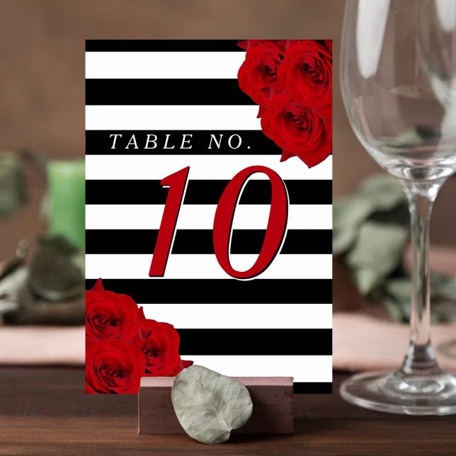 Tarjeta De Mesa La moderna colección de Bodas de lujo Moda - Roses (Subido por el creador)