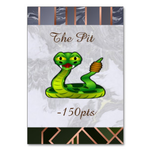 Tarjeta De Mesa La serpiente del pozo