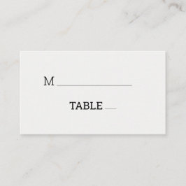 Tarjeta De Mesa La tipografía Minimalista moderna y la foto falsa