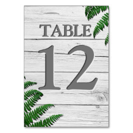 Tarjeta De Mesa La vegetación de la tipografía rústica de la mader
