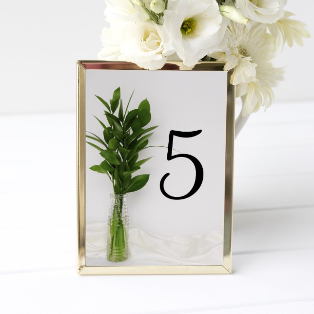 Tarjeta De Mesa La vegetación en el Boda blanco (Subido por el creador)