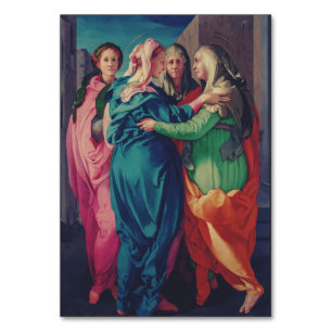 Tarjeta De Mesa La Visitación por Pontormo Arte Refinado Mannerist