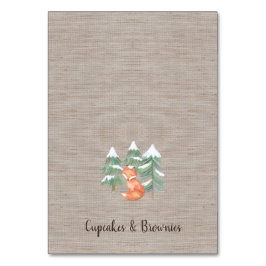 Tarjeta De Mesa Laboratorios de alimentos para el buffet de la Fox