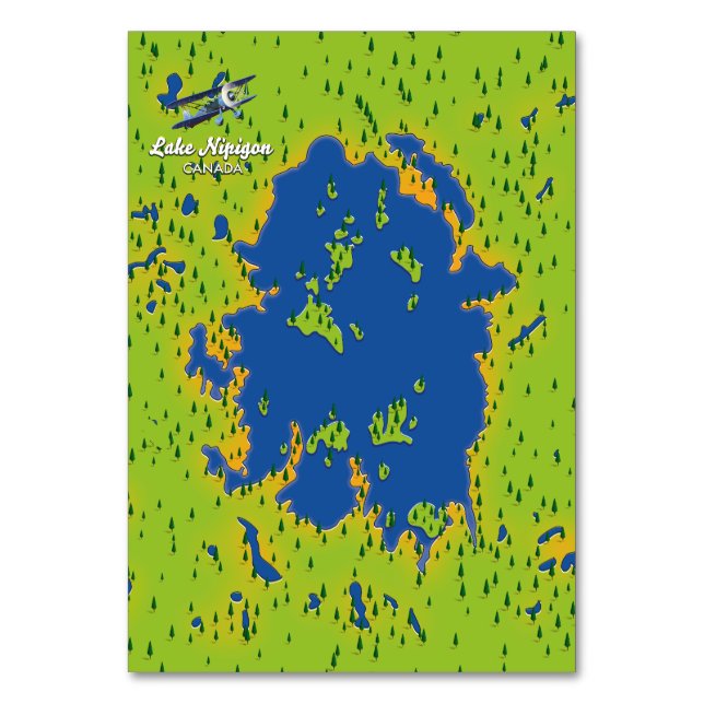 Tarjeta De Mesa Lago Nipigon (Anverso)
