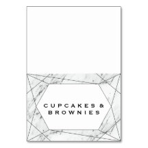 Láminas de alimentos para bufés de mármol geométri