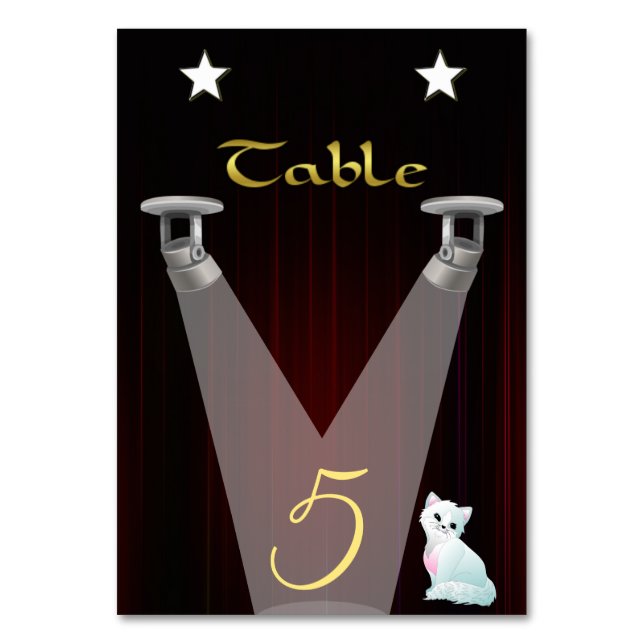 Tarjeta De Mesa Lámparas (Anverso)