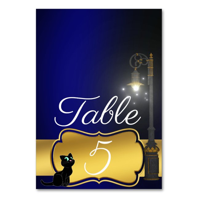 Tarjeta De Mesa Lamppost (Anverso)