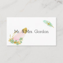 Las plumas de oro y rosado del Boho