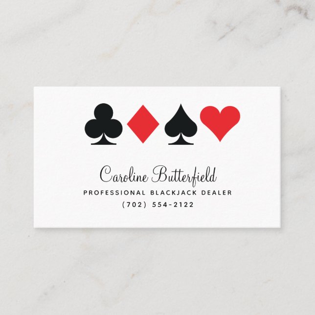 Tarjeta De Mesa Las Vegas Destiny Red and Black Business Card (Anverso)