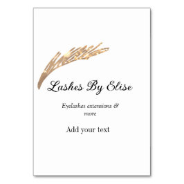 Tarjeta De Mesa latigazos agregando nombre contacto información de