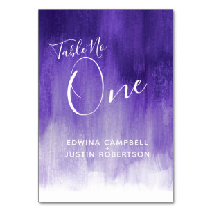 Tarjeta De Mesa Lavado púrpura abstracto mesa de arte moderno núme