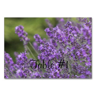 Tarjeta De Mesa Lavanda