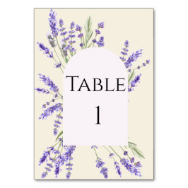 Tarjeta De Mesa Lavender and Ivory Regency Table Number