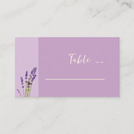 Tarjeta De Mesa Lavender Love Boda