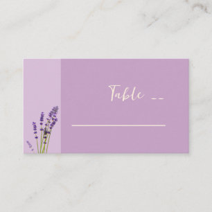 Tarjeta De Mesa Lavender Love Boda