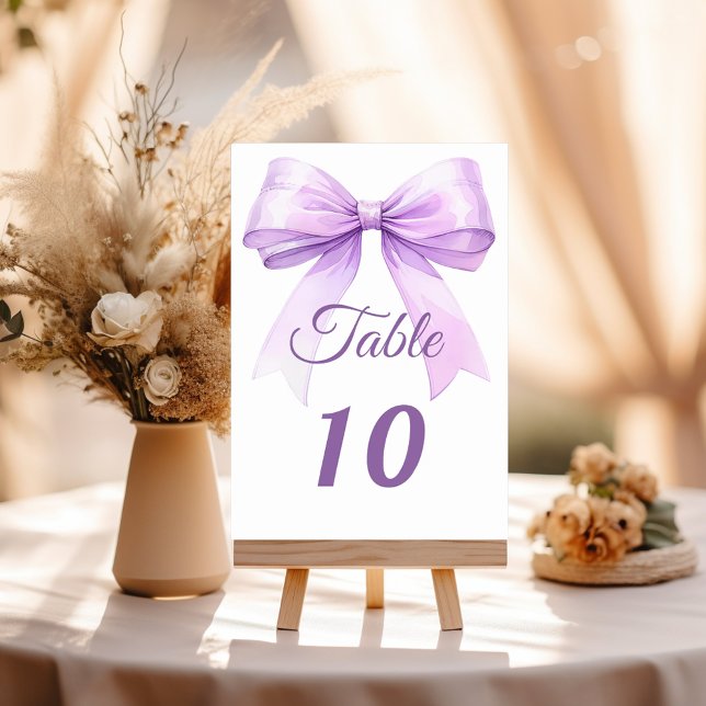 Tarjeta De Mesa Lazo de lavanda (Subido por el creador)